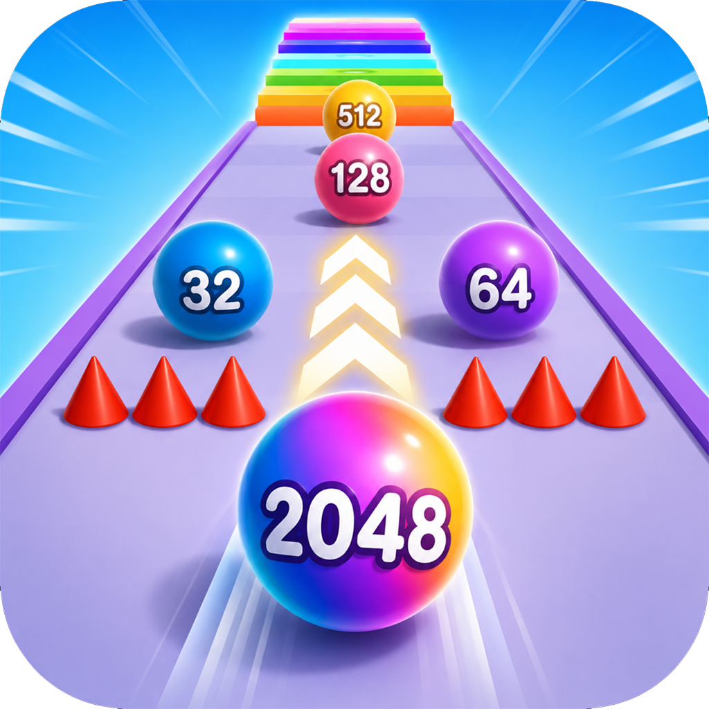 Crazy Ball 2048 — TikTok mini game by TapTech X