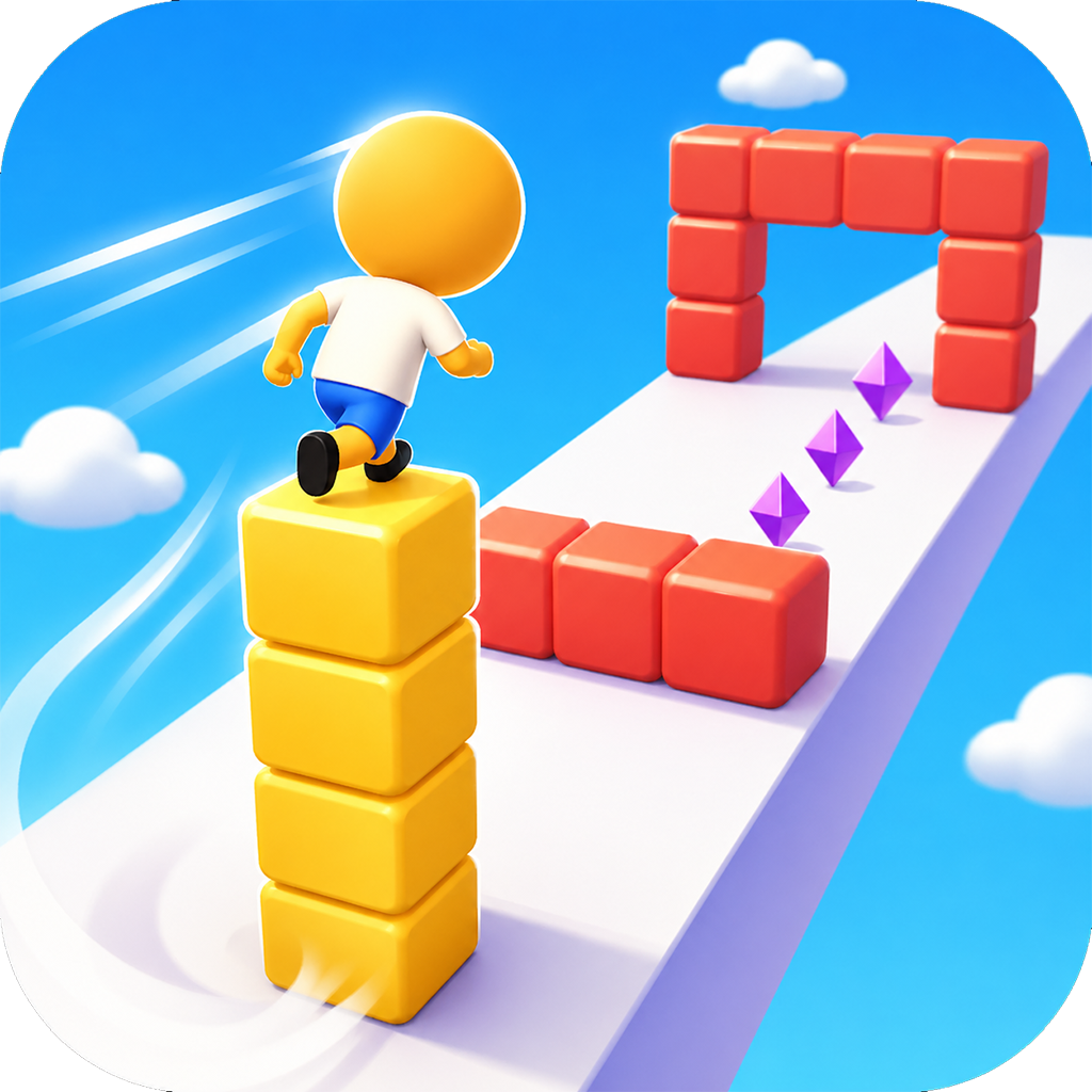 Cube Stacker Surfer — TikTok mini game by TapTech X